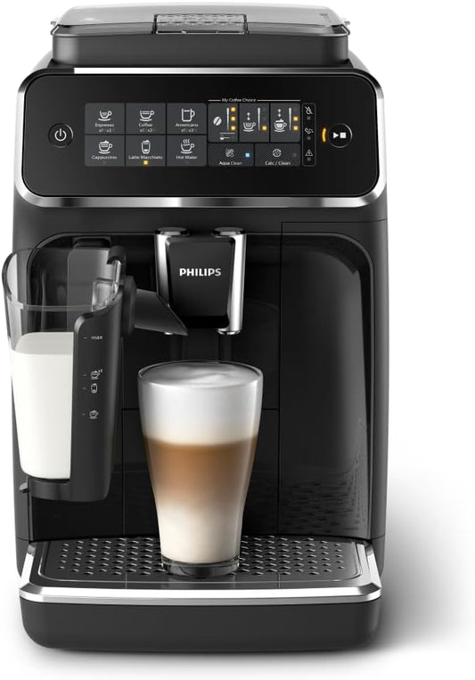 Philips 3200 Series Fully Automatic Espresso Machine with LatteGo Milk Frother (EP3241/54)