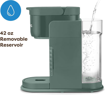 Keurig K-Express Single Serve K-Cup Pod Coffee Maker, 3 Brew Sizes, Strong Button Feature, 42oz Removable Reservoir, Evergreen