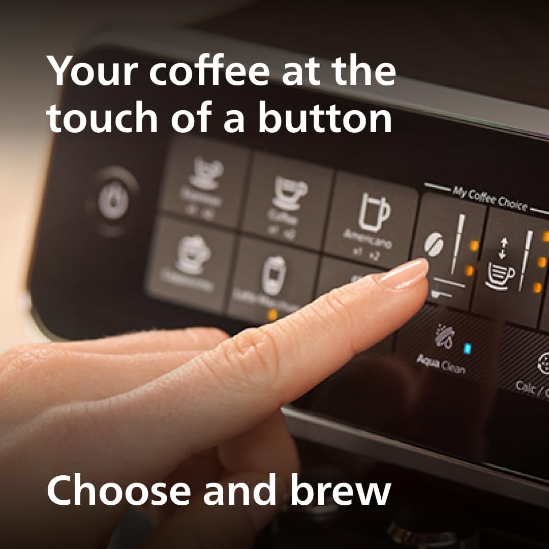 Philips 3200 Series Fully Automatic Espresso Machine with LatteGo Milk Frother (EP3241/54)