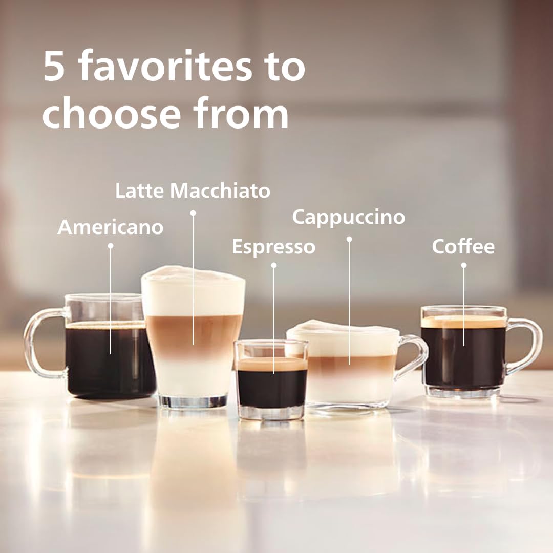 Philips 3200 Series Fully Automatic Espresso Machine with LatteGo Milk Frother (EP3241/54)