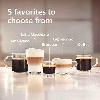 Philips 3200 Series Fully Automatic Espresso Machine with LatteGo Milk Frother (EP3241/54)