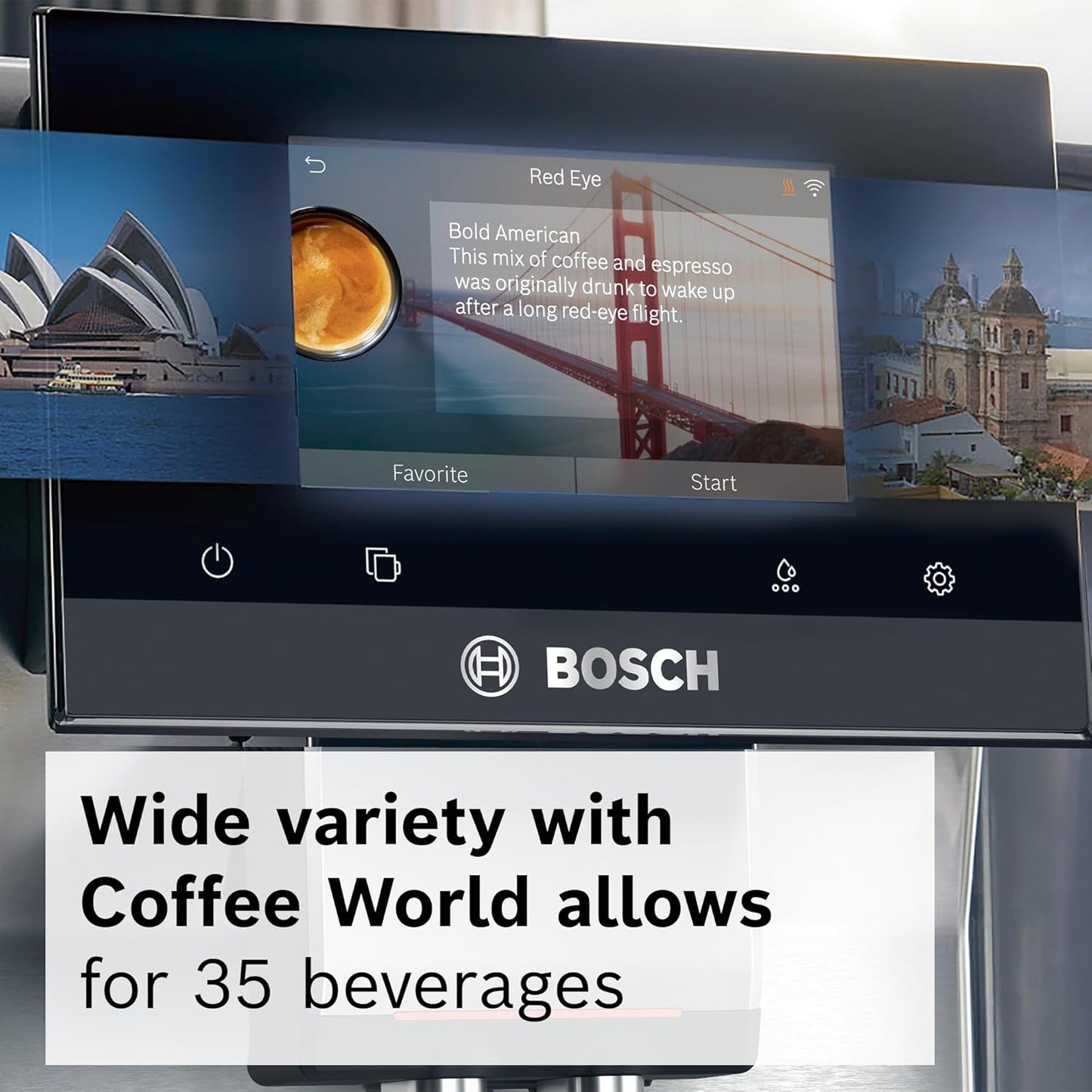 Bosch 800 Series Fully Automatic Espresso Machine – 35 Drinks & Cold Brew (TPU60309)