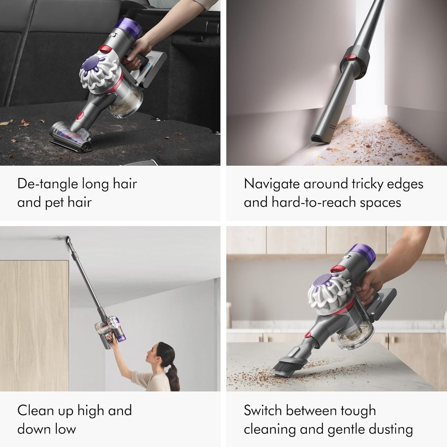 Dyson V8 Cordless Vacuum – Hard Floors & Carpets, Converts to Handheld, 115AW