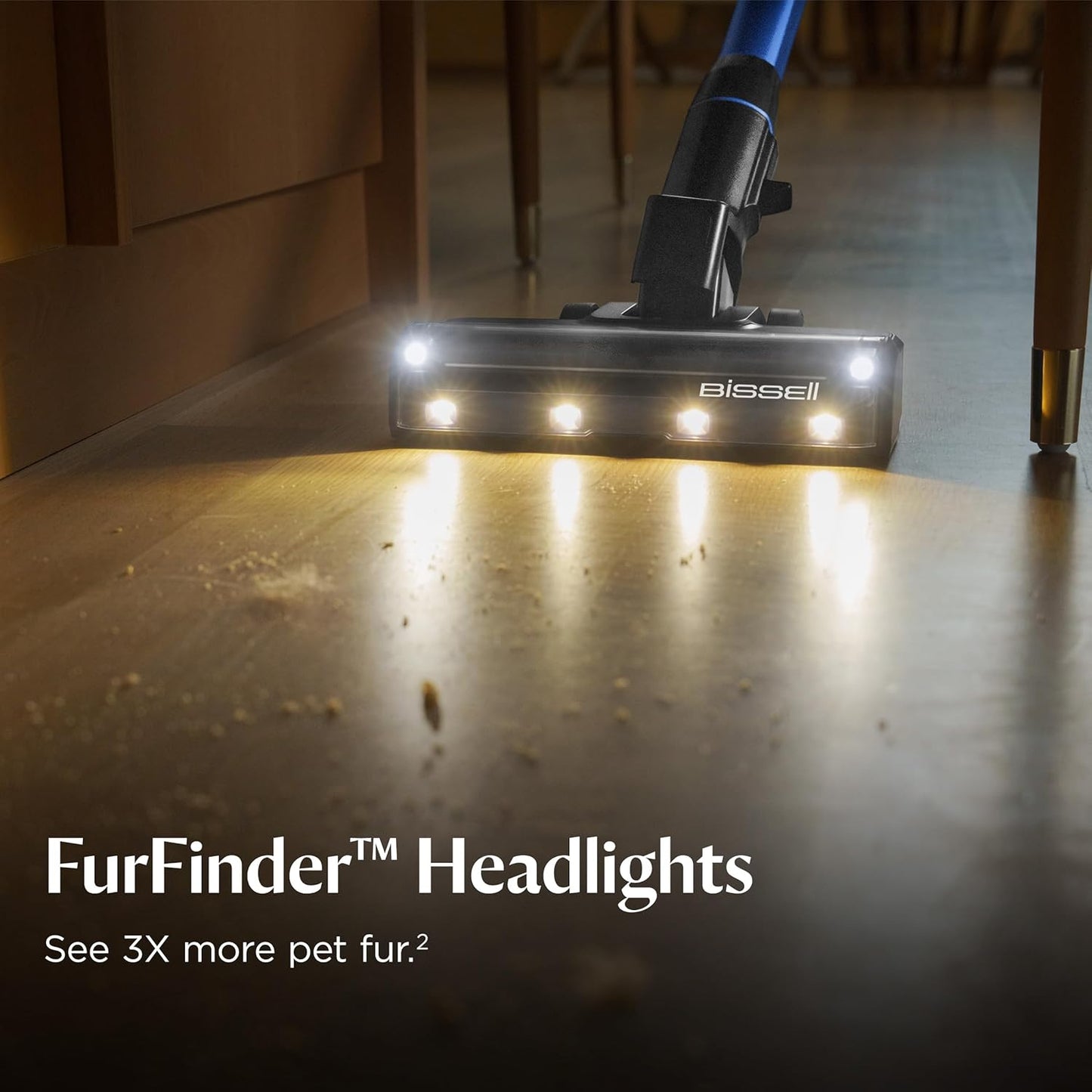 BISSELL PowerClean FurFinder 200W Cordless Vacuum – Tangle-Free Brush & Removable Battery