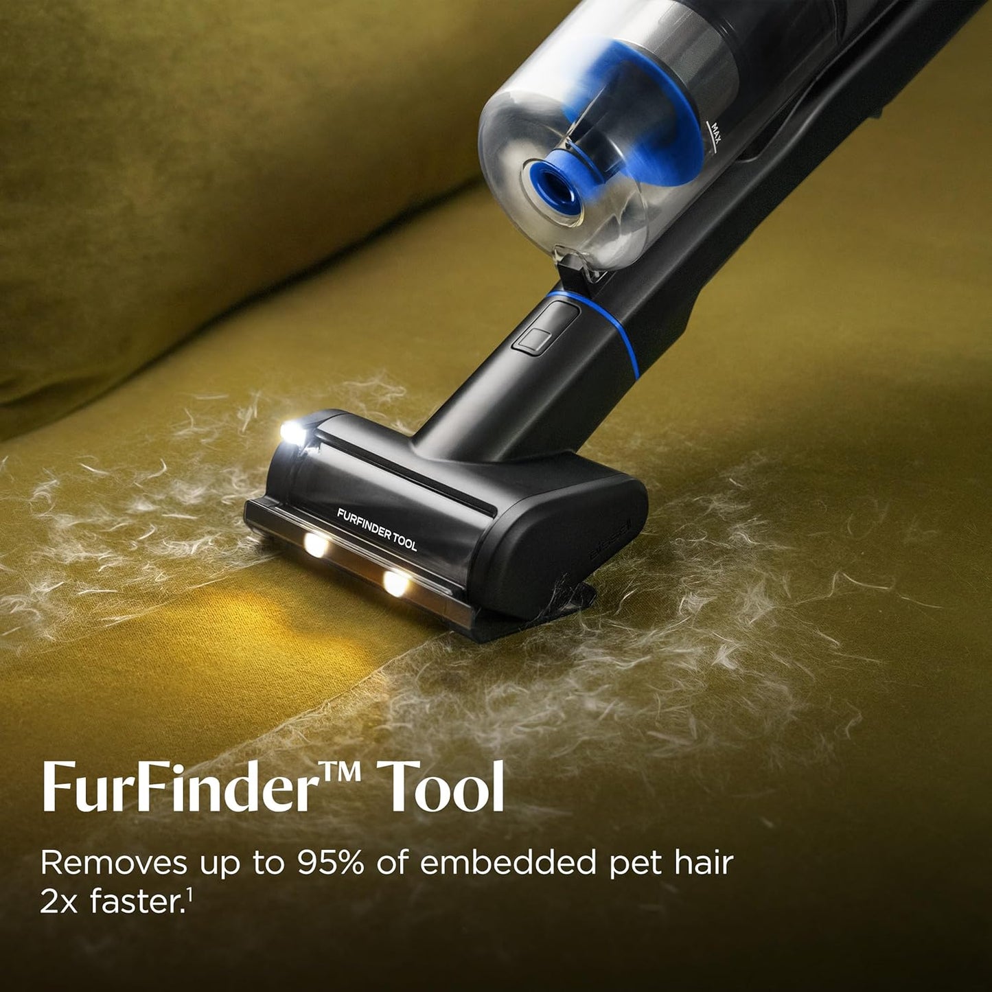 BISSELL PowerClean FurFinder 200W Cordless Vacuum – Tangle-Free Brush & Removable Battery