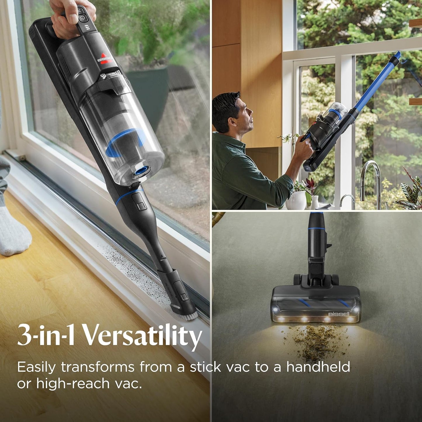 BISSELL PowerClean FurFinder 200W Cordless Vacuum – Tangle-Free Brush & Removable Battery