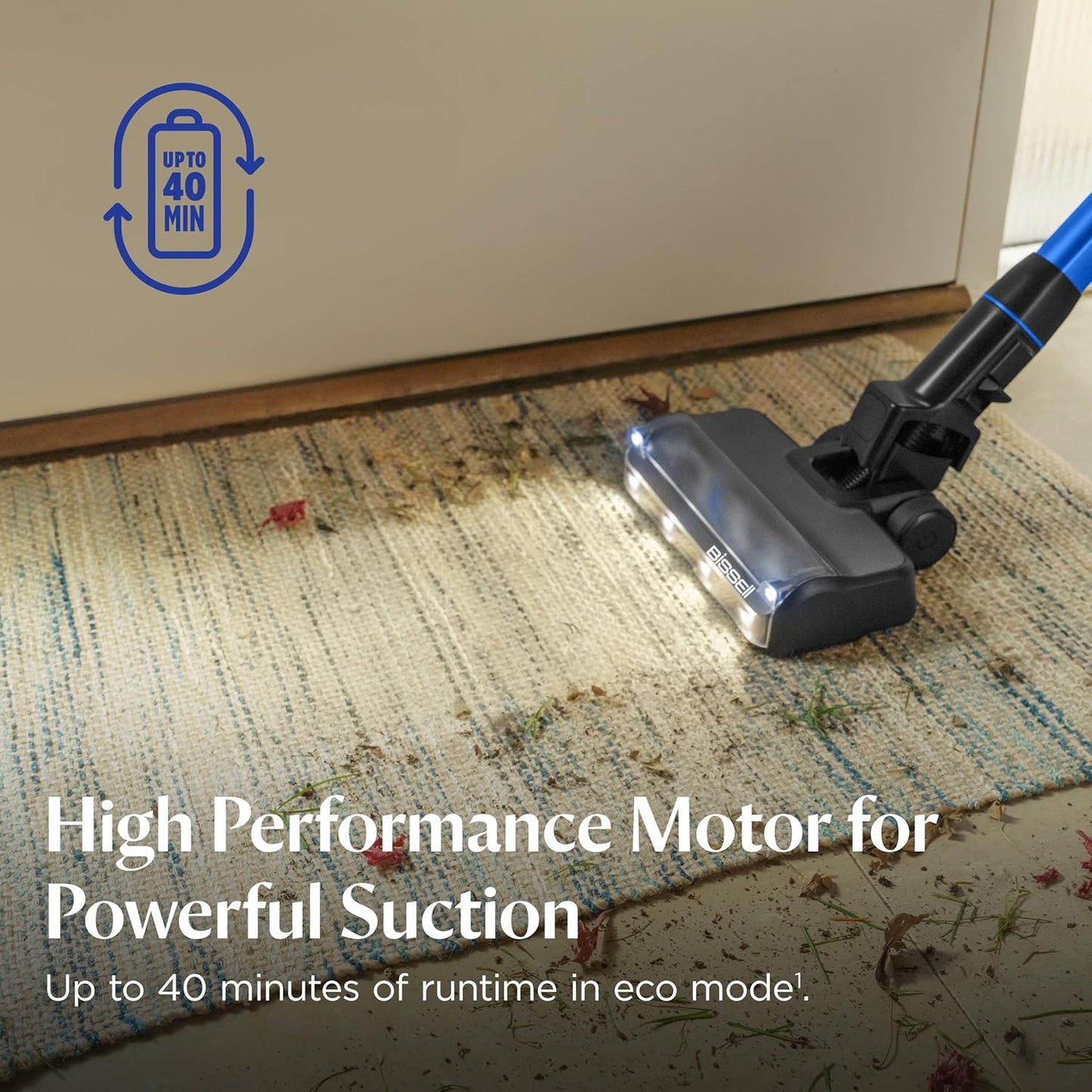 BISSELL PowerClean FurFinder 200W Cordless Vacuum – Tangle-Free Brush & Removable Battery